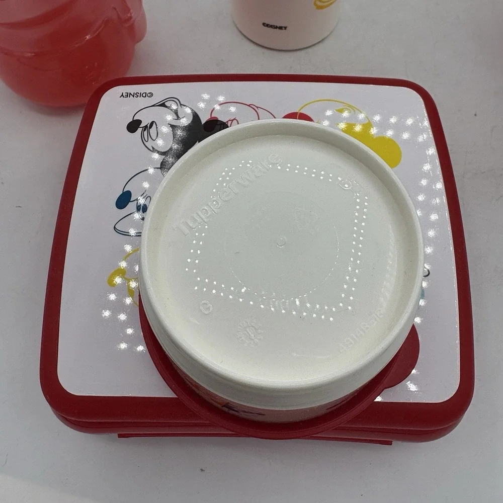 Tupperware Disney Mickey Ears Through The Years Lunch Set & 2 Mini Eco Water Bot